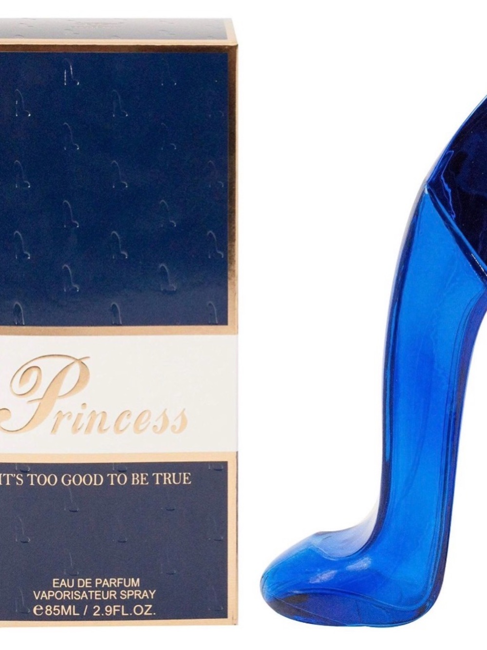Prince Blue Stiletto Bottle Perfume (Blue)